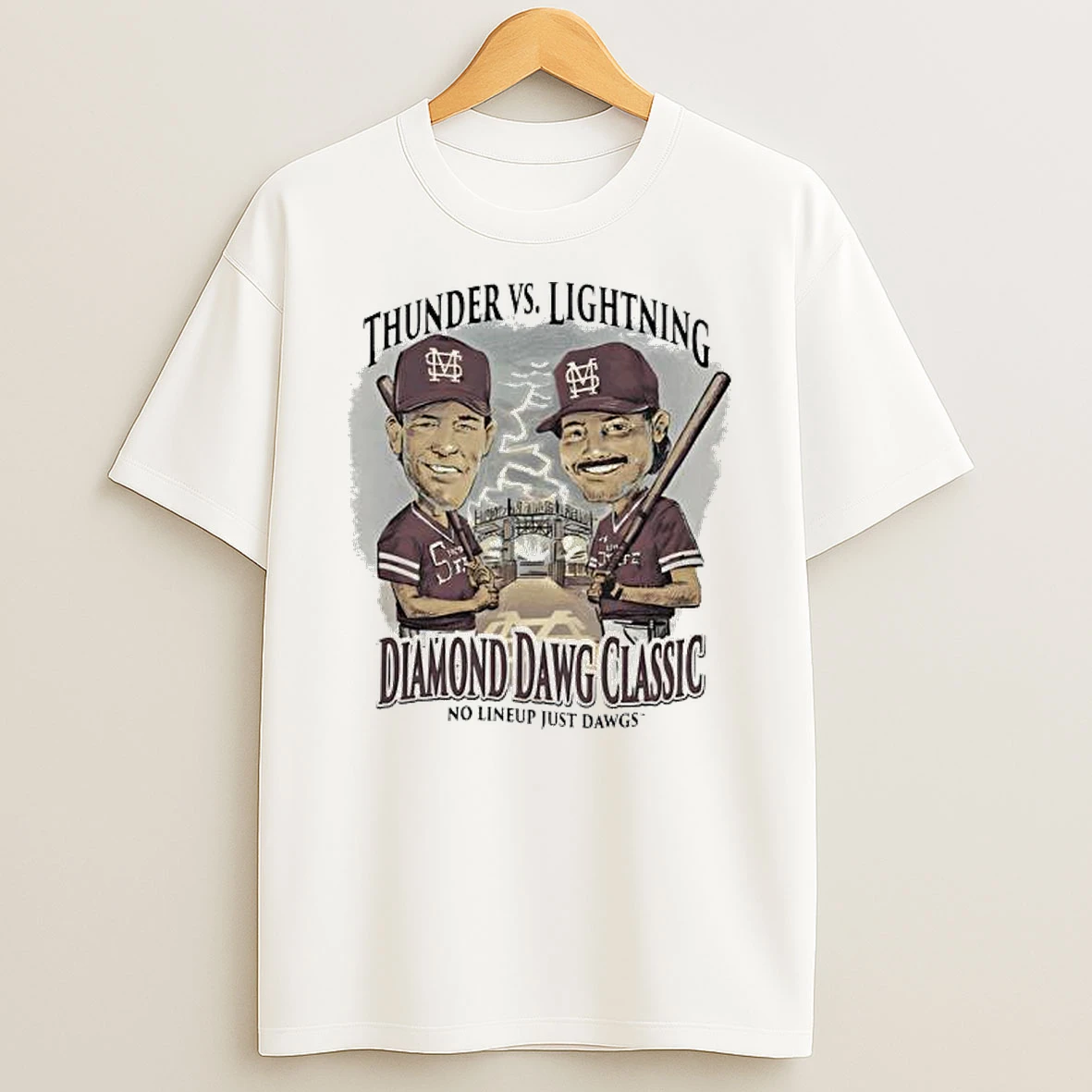 Thunder Vs Lightning Mississippi State Diamond Dawg Classic No Lineup Just Dawgs Shirts