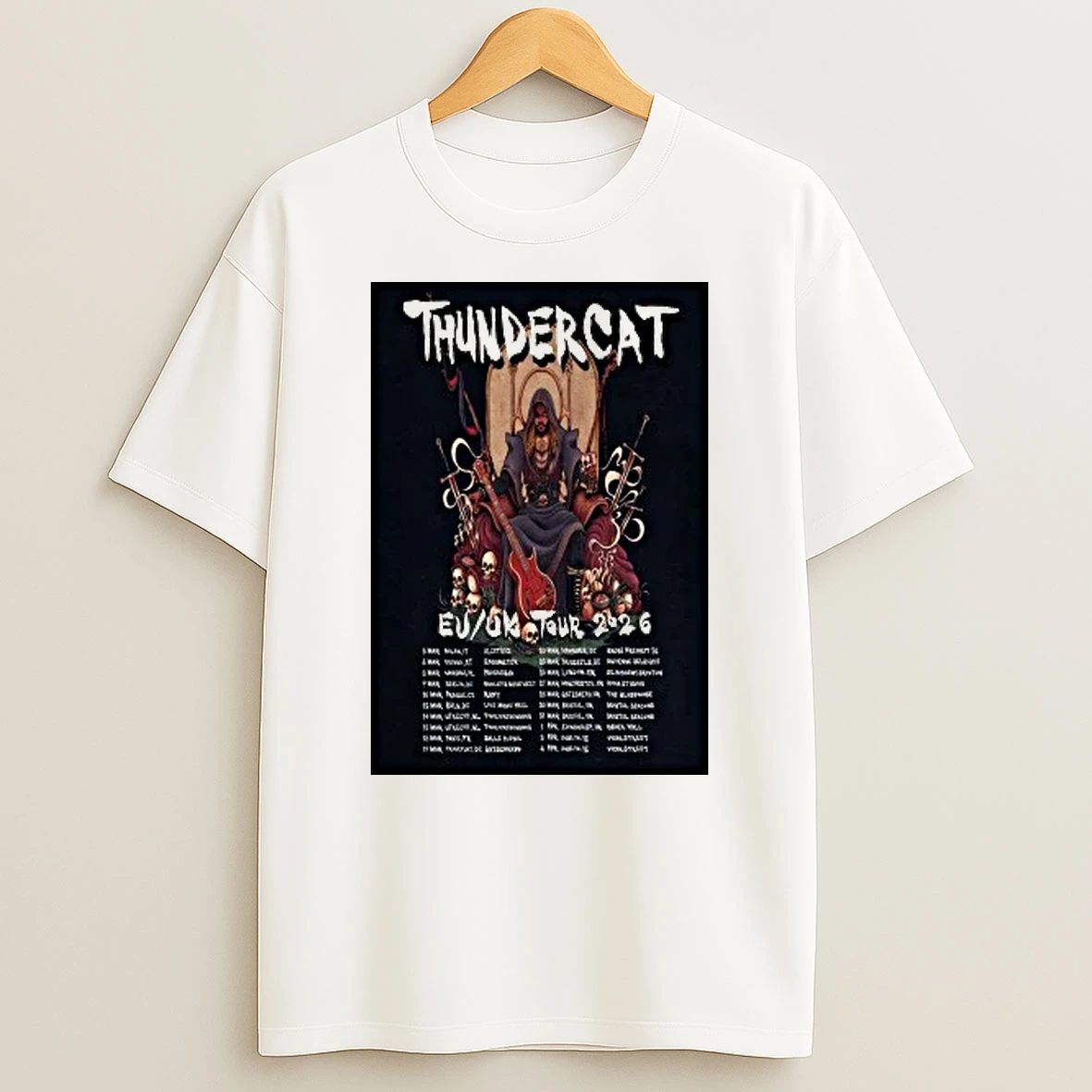 Thundercat Eu Uk 2026 Tour Shirts