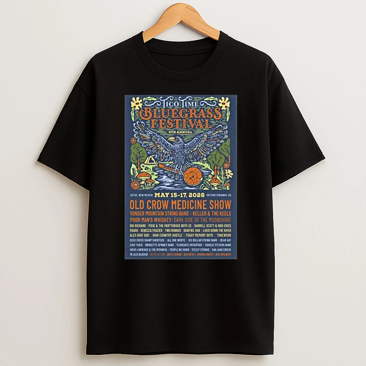 Tico Time Bluegrass Festival May 15 17 2026 Aztec New Mexico Shirts