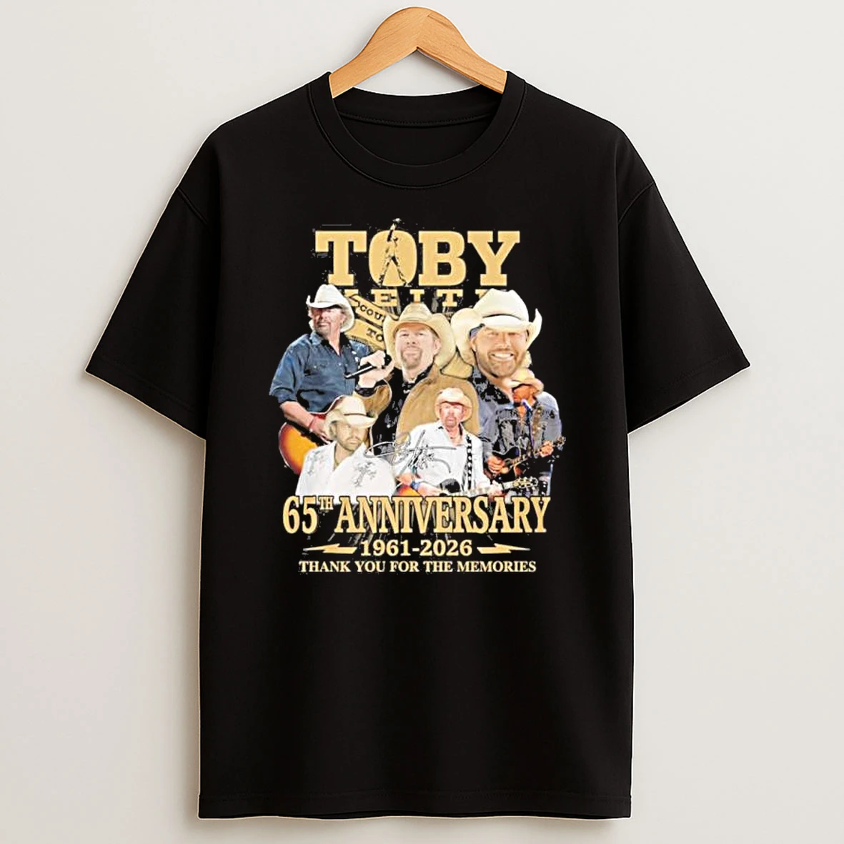 Toby Keith 65th Anniversary 1961 2026 Thank You For The Memories Shirts