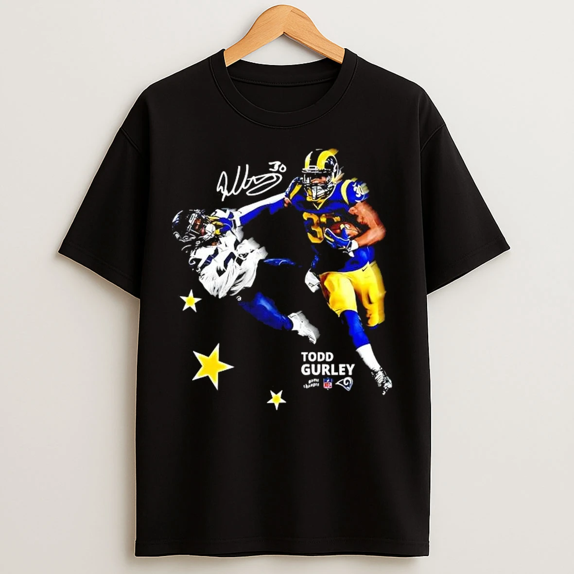 Todd Gurley Ii Los Angeles Rams Running Back Signature T Shirts