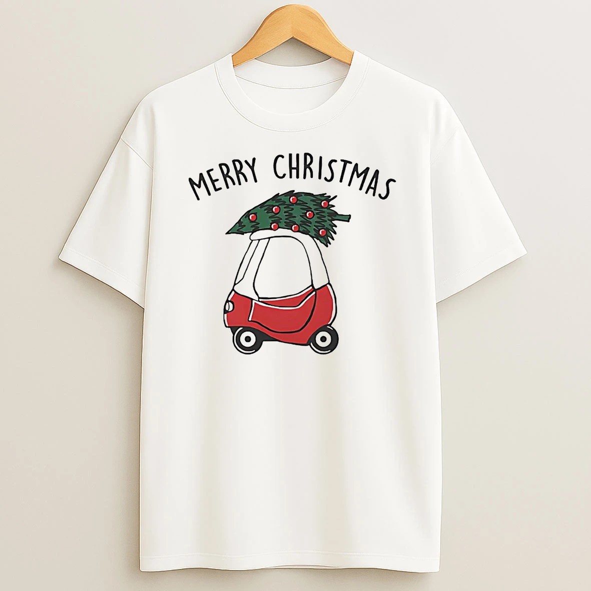 Toddler Car Merry Christmas Shirts