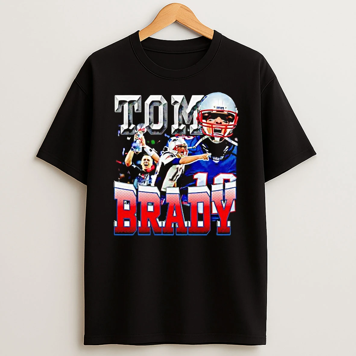 Tom Brady Victory Celebration In New England Patriots Football Graphic Shirts