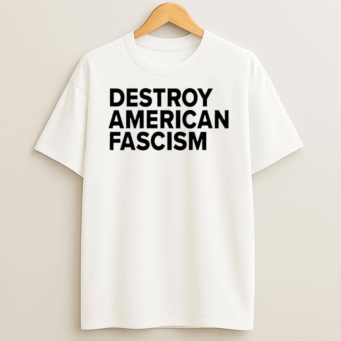 Tom Morello Wearing Destroy American Fascism Shirts