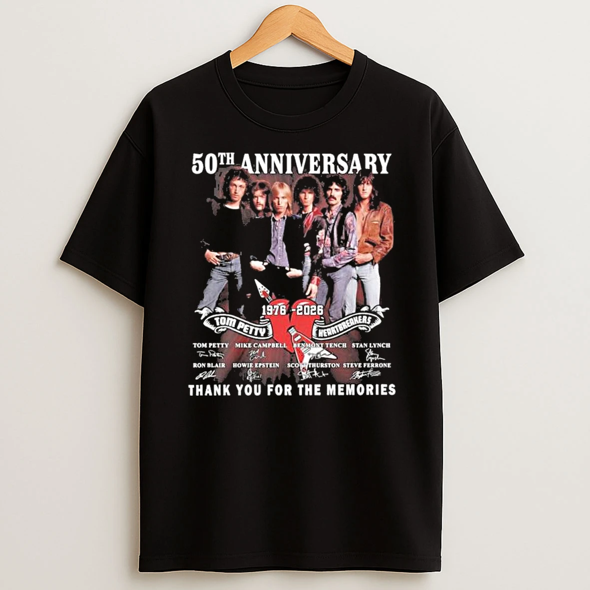 Tom Petty And Heartbreakers 50th Anniversary Thank You For The Memories Shirts
