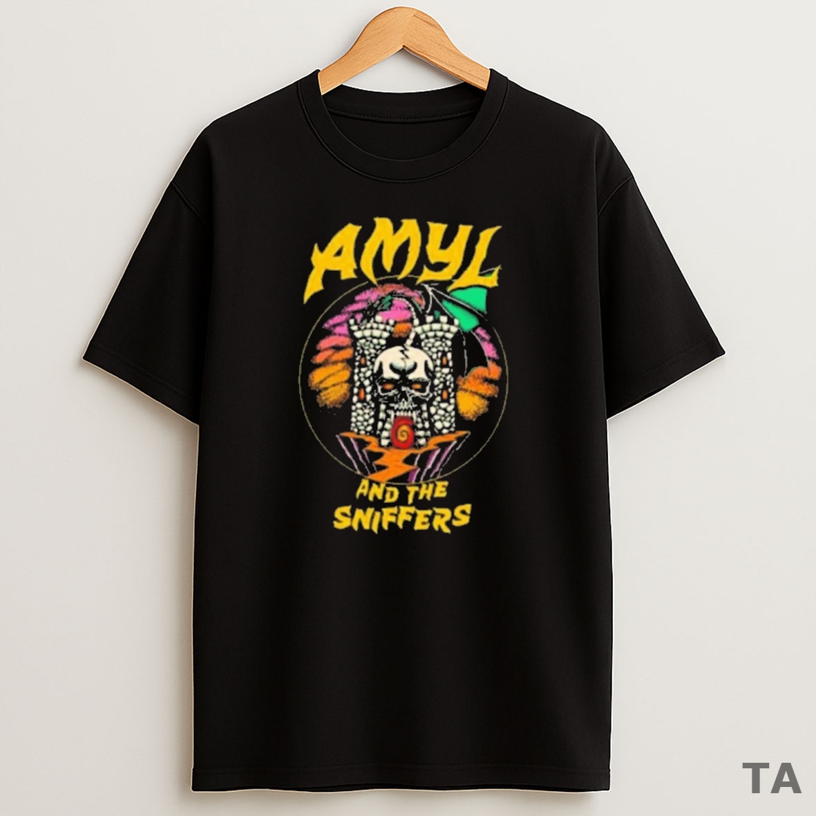 Top Amyl And The Sniffers Crumbling Castle Fanart Sweatshirt Tee