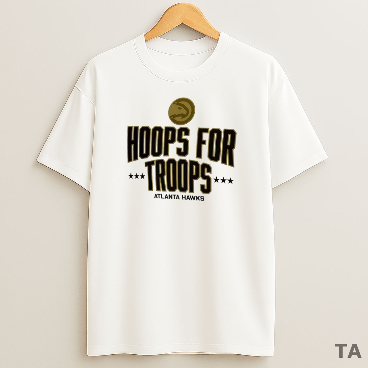 Top Atlanta Hawks Hoops For Troops Sweatshirt Tee