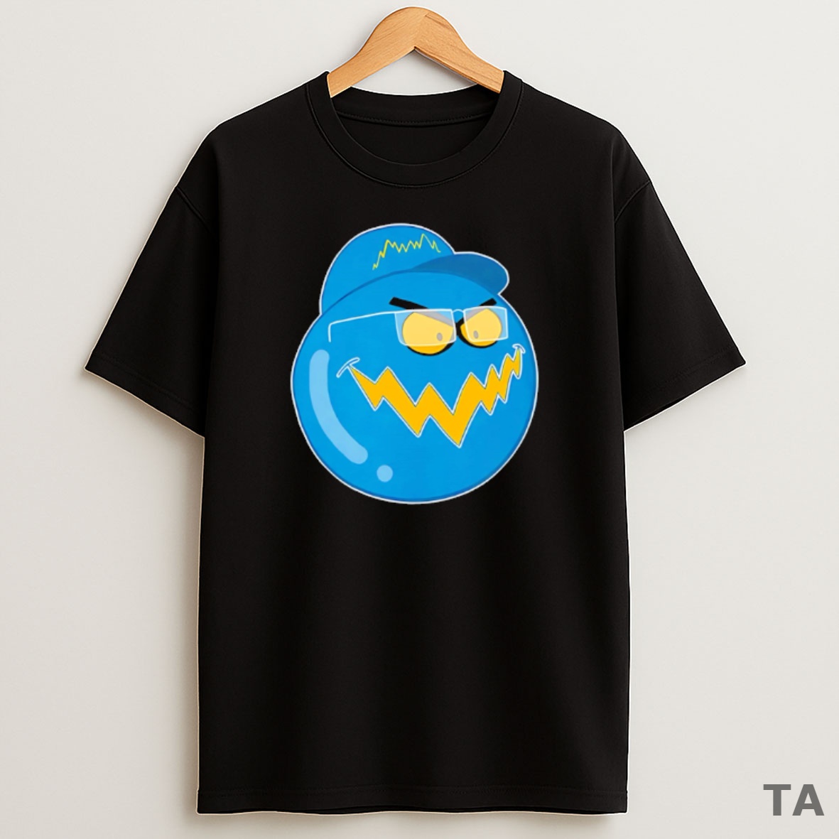 Top Awesome Cursed Bubble Los Angeles Chargers Sweatshirt Tee