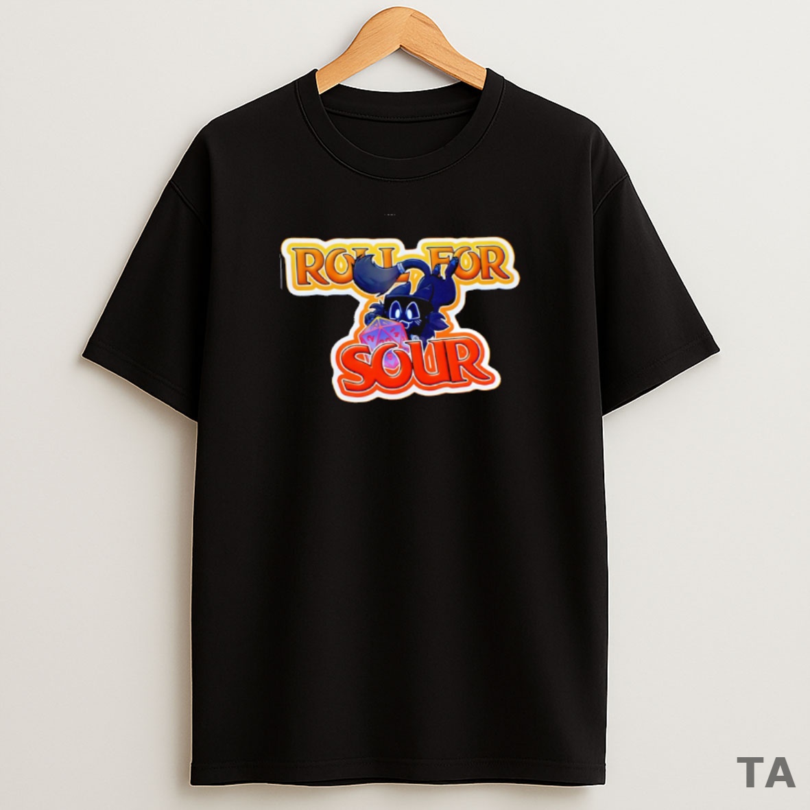Top Awesome Roll For Sour Black Cat Cartoon Sweatshirt Tee