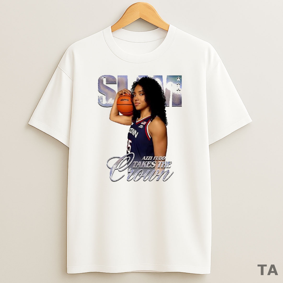 Top Azzi Fudd Uconn Huskies Basketball Slam Take The Crown Sweatshirt Tee