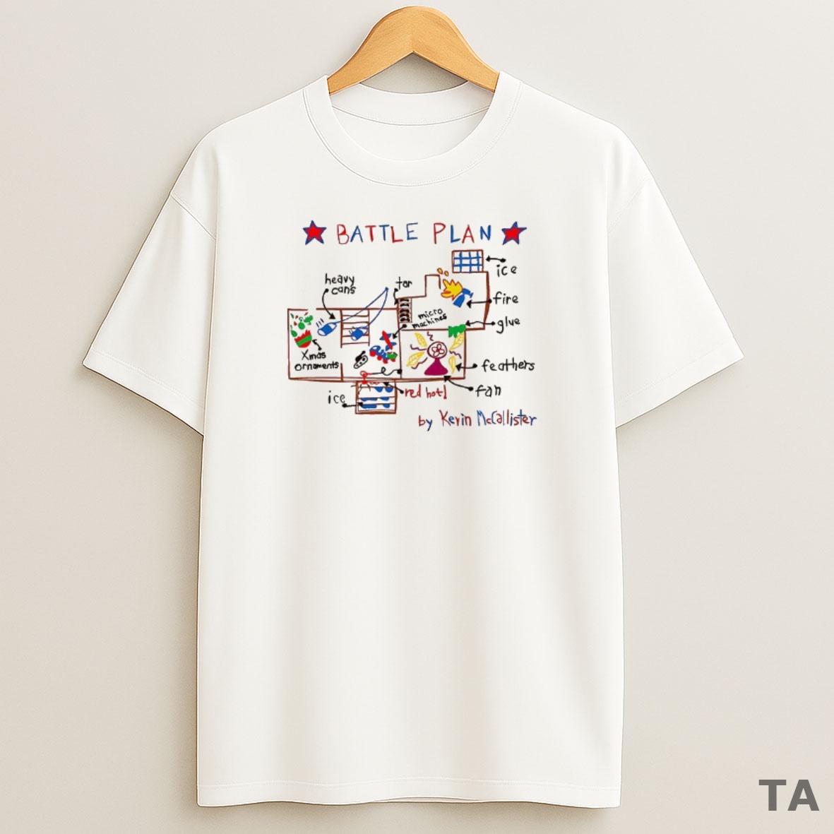 Top Battle Plan By Kevin Mccallister Sweatshirt Tee
