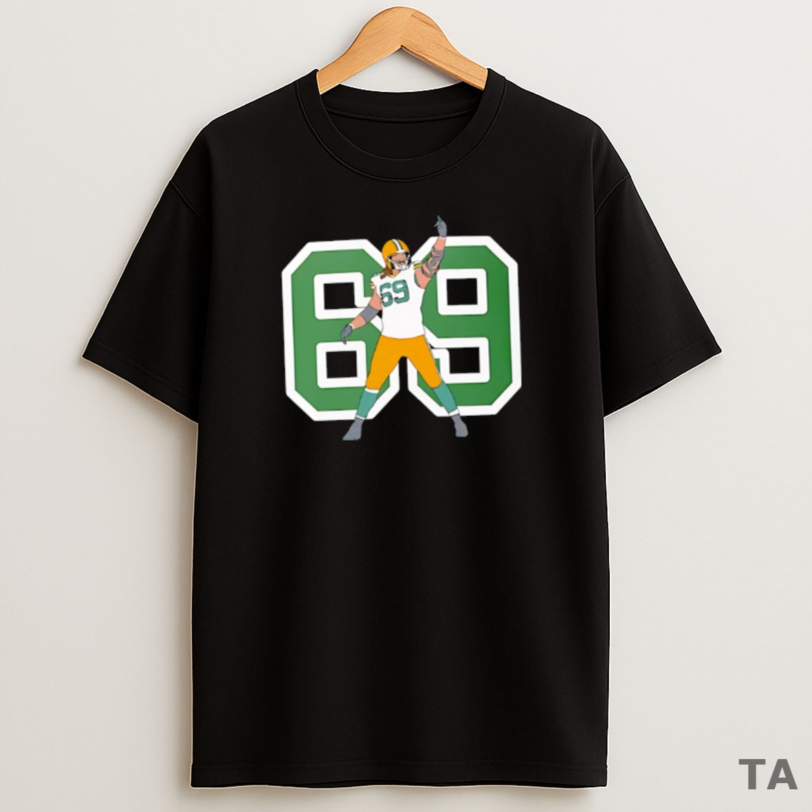 Top Best Finger Bakh 69 Green Bay Packers Sweatshirt Tee