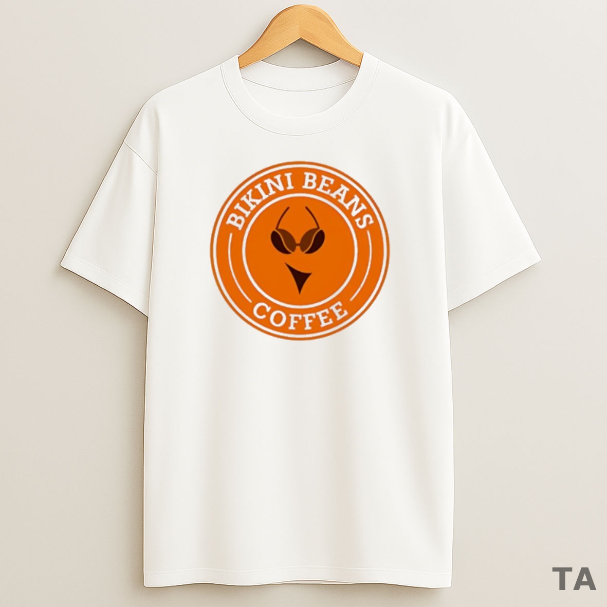 Top Bikini Beans Coffee Logo Sweatshirt Tee