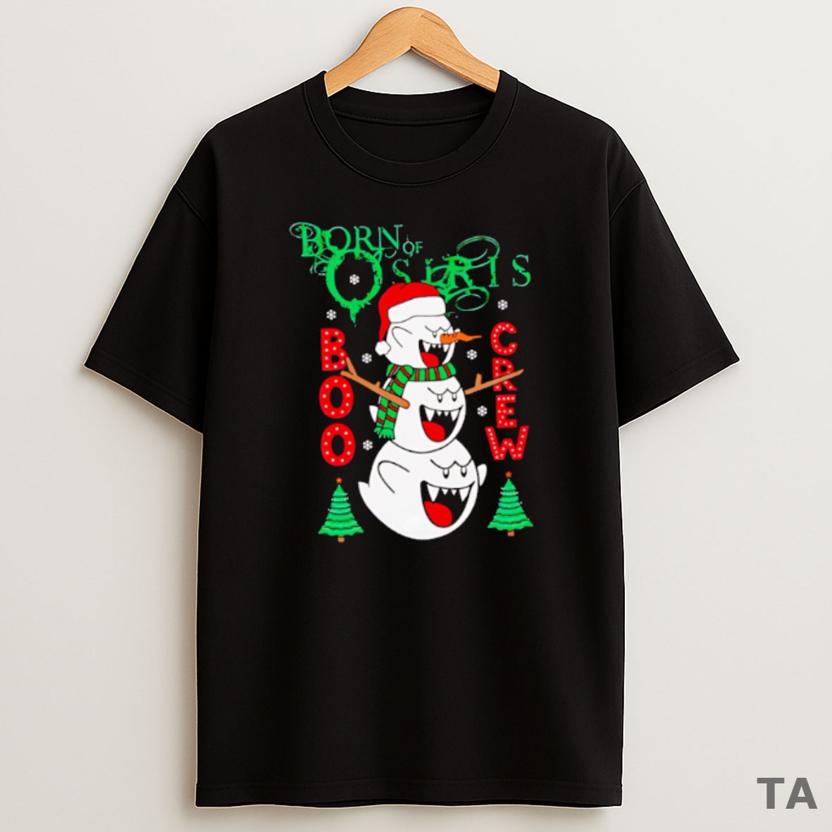 Top Born Of Osiris Moshy The Booman Christmas Sweatshirt Tee