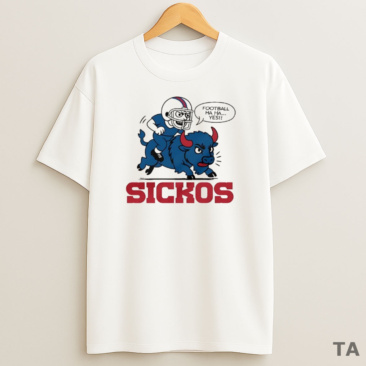 Top Buffalo Bills Nfl Sickos Football Haha Yes Cartoon Sweatshirt Tee