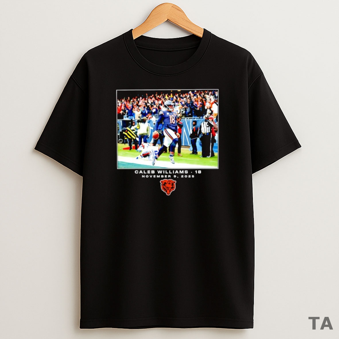 Top Caleb Williams Chicago Bears Nfl Flash Features Week 10 Photo Sweatshirt Tee