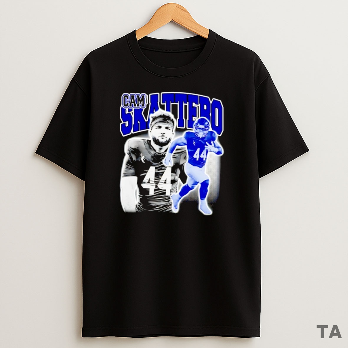 Top Cameron Skattebo New York Giants Nfl Portrait Graphic Sweatshirt Tee