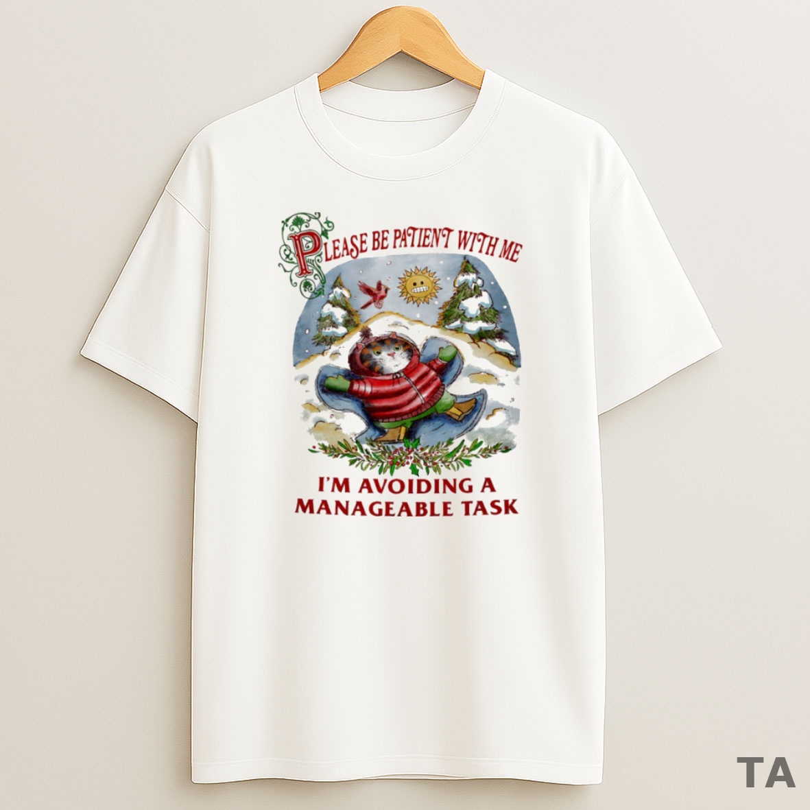 Top Cat Lease Be Patient With Me Im Avoiding A Manageable Task Circle Sweatshirt Tee