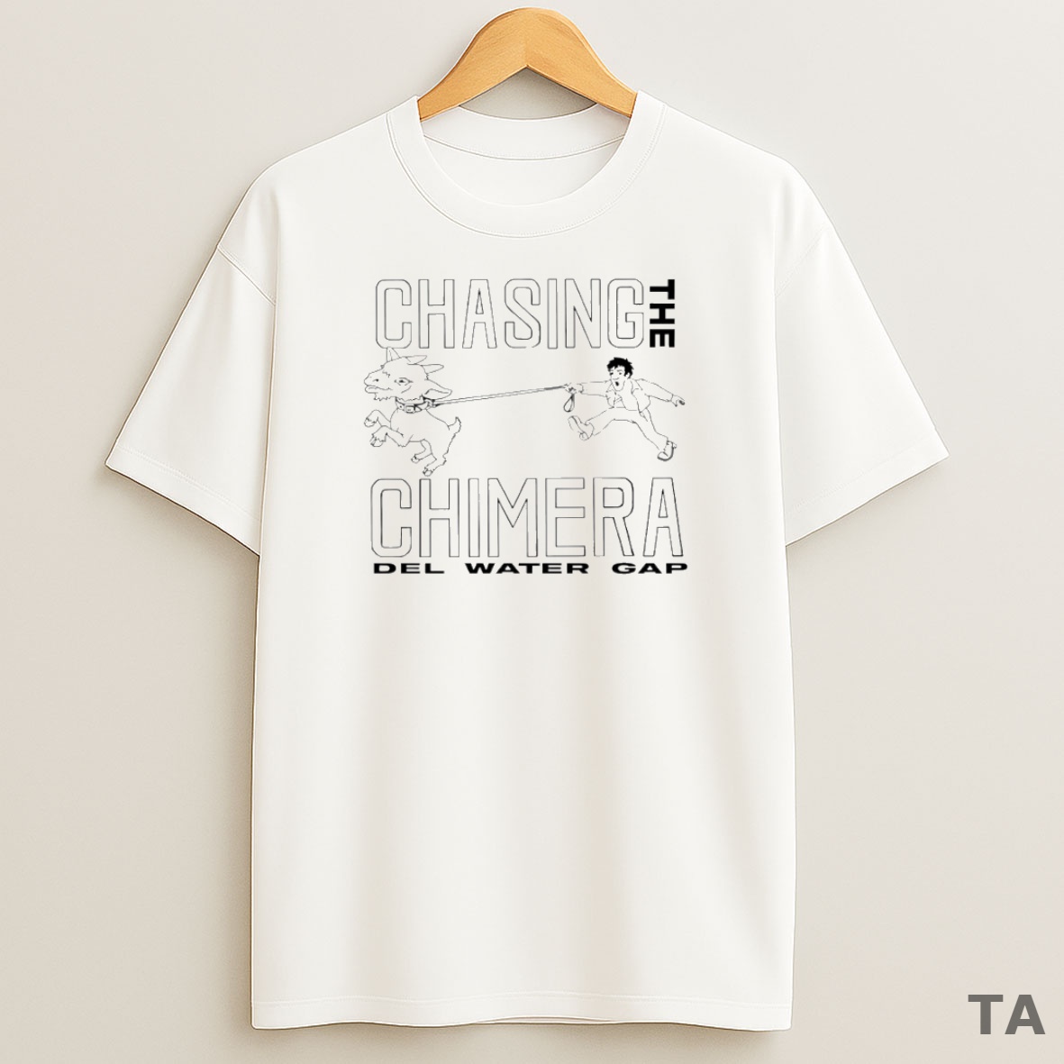 Top Chasing The Chimera Del Water Gap Goat Circle Sweatshirt Tee