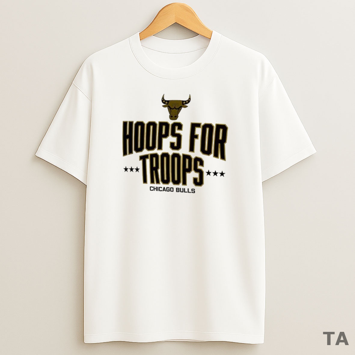 Top Chicago Bulls Hoops For Troops Sweatshirt Tee