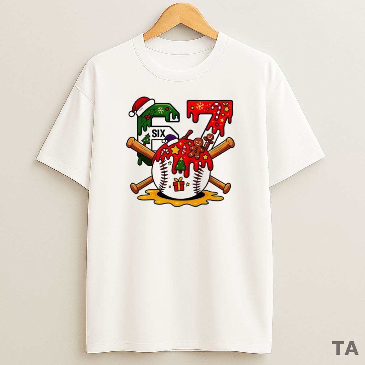 Top Christmas Baseball 67 Sweatshirt Tee