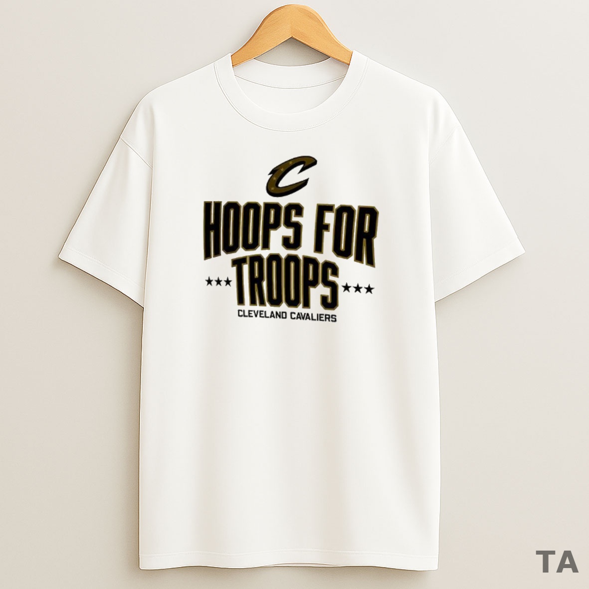 Top Cleveland Cavaliers Hoops For Troops Sweatshirt Tee