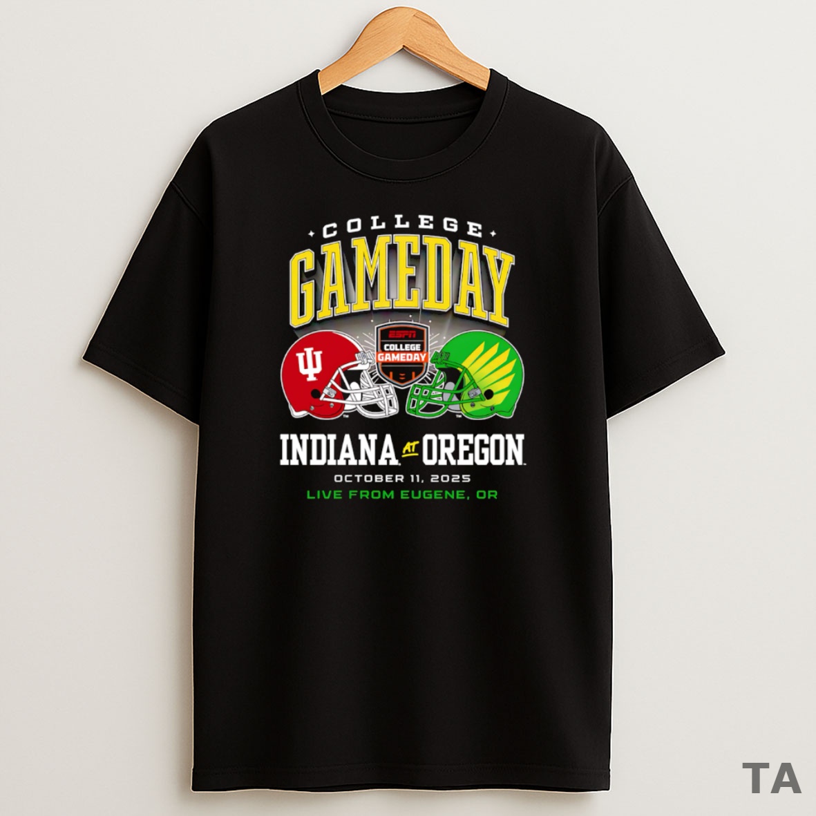 Top College Gameday Indiana Vs Oregon Helmet Sweatshirt Tee