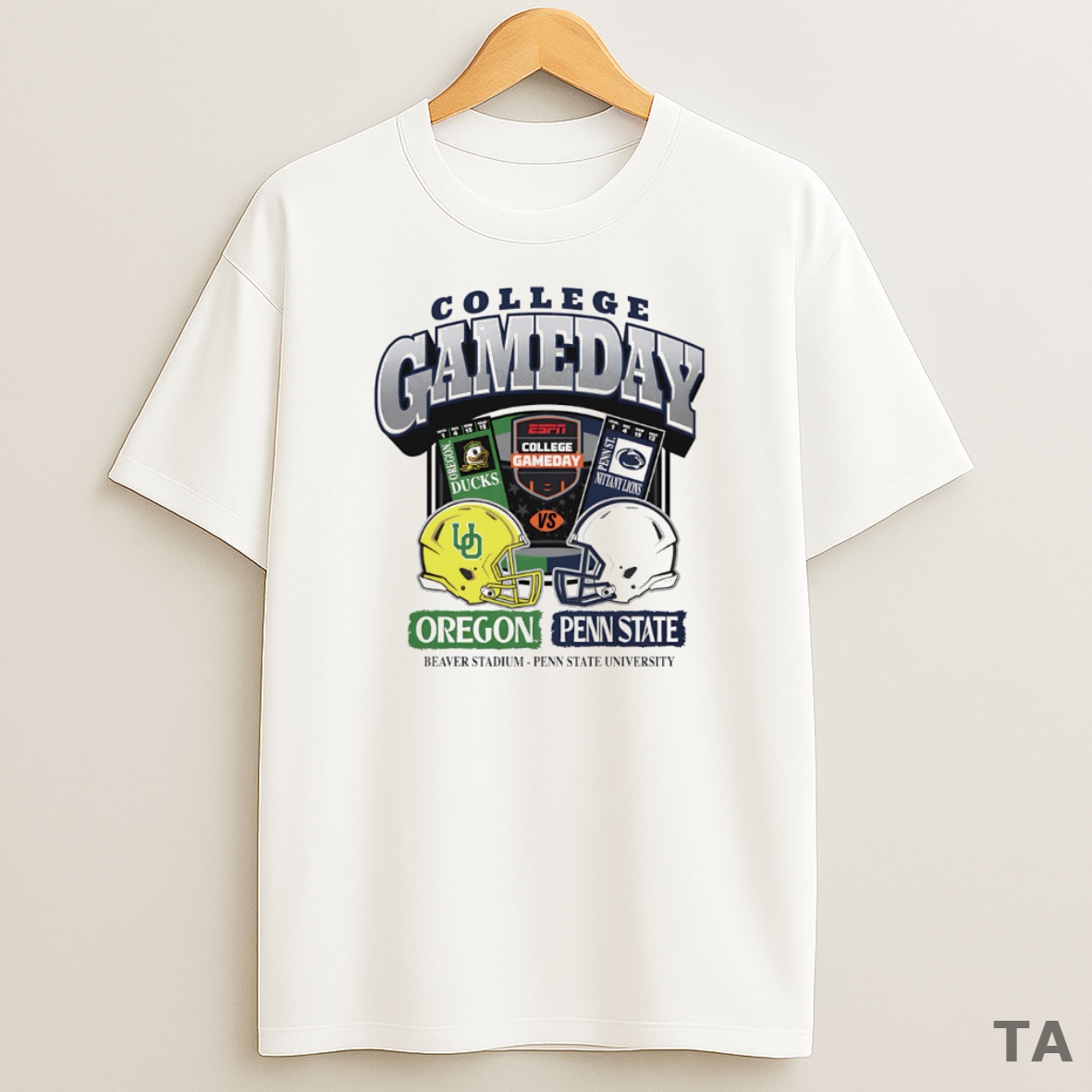 Top College Gameday Oregon Vs Penn State Ticket Sweatshirt Tee
