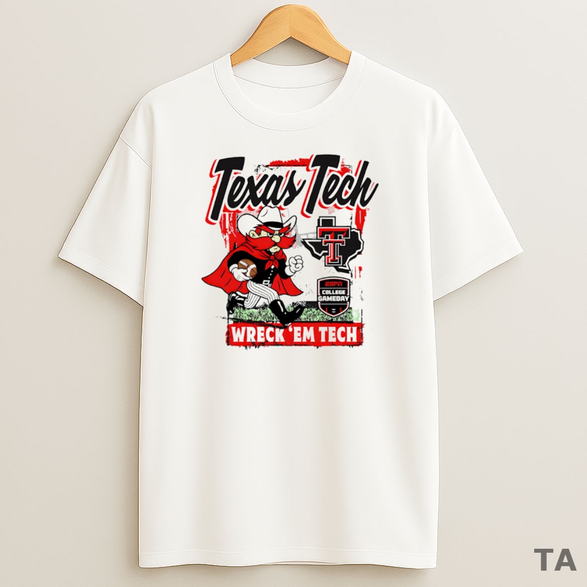 Top College Gameday Texas Tech Classic Runner Wreck Em Tech Sweatshirt Tee