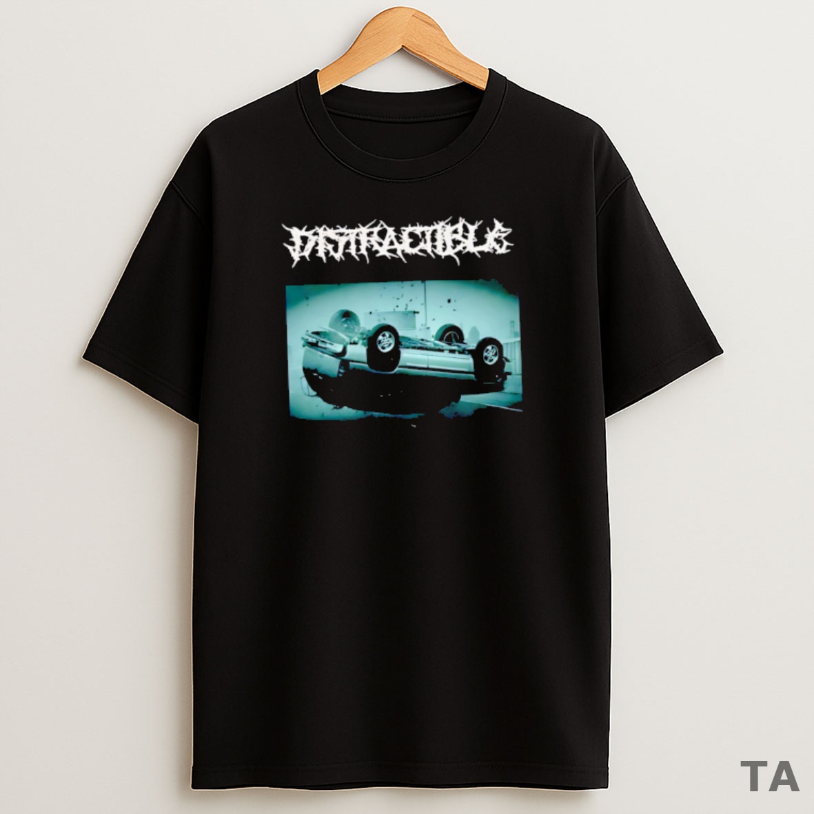 Top Distracible Crash Metal Sweatshirt Tee