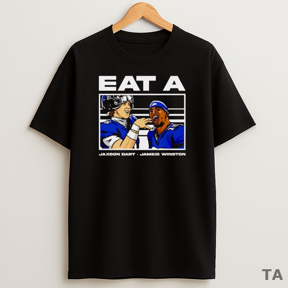 Top Eat A Jameis Winston And Jaxson Dart New York Giants Football Sweatshirt Tee