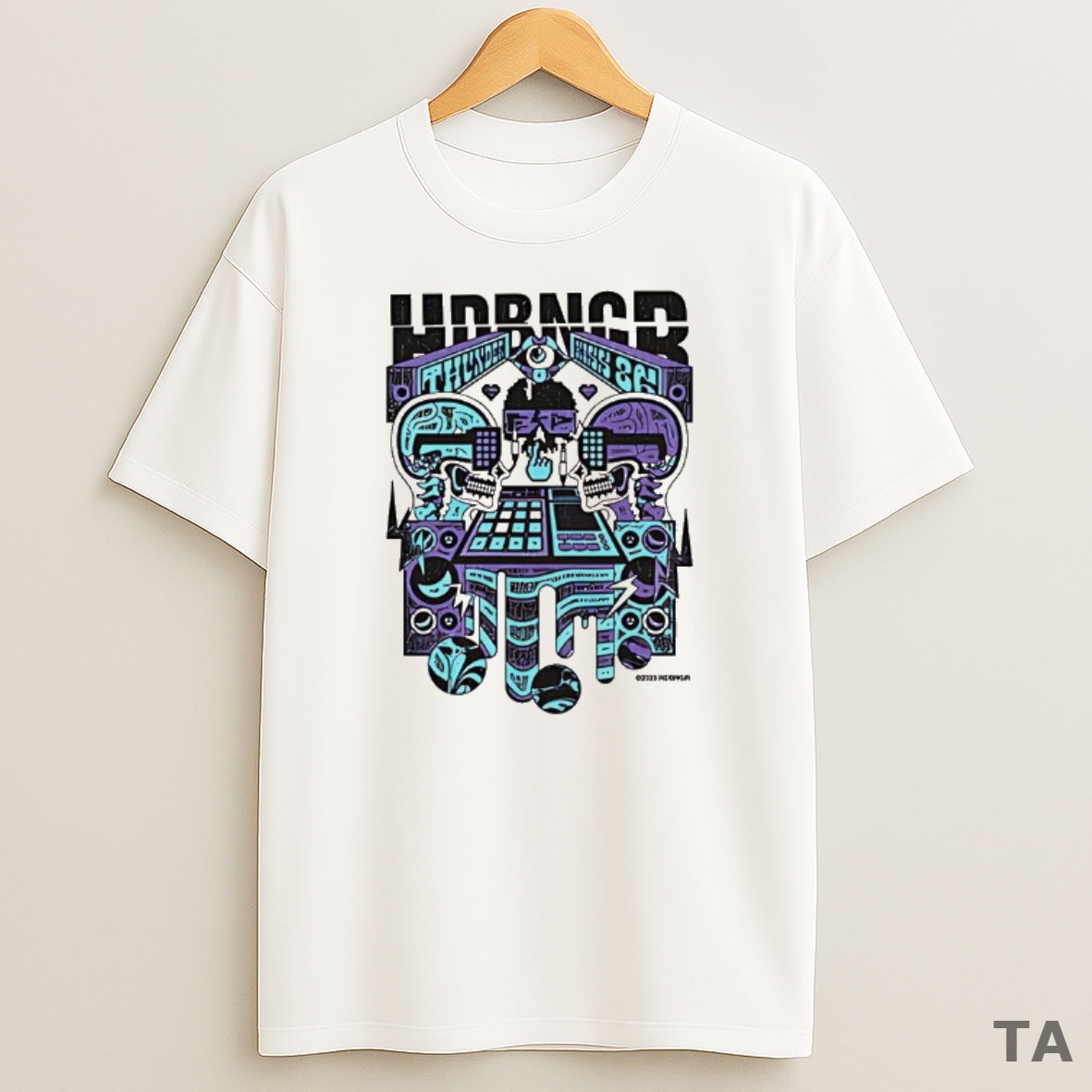 Top El Phantasmo Thunder Kiss 86 Electronic Music Sweatshirt Tee