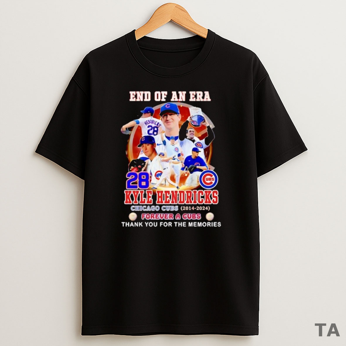 Top End Of An Era Kyle Hendricks Chicago Cubs 2025 Thank You For The Memories Signature Sweatshirt Tee