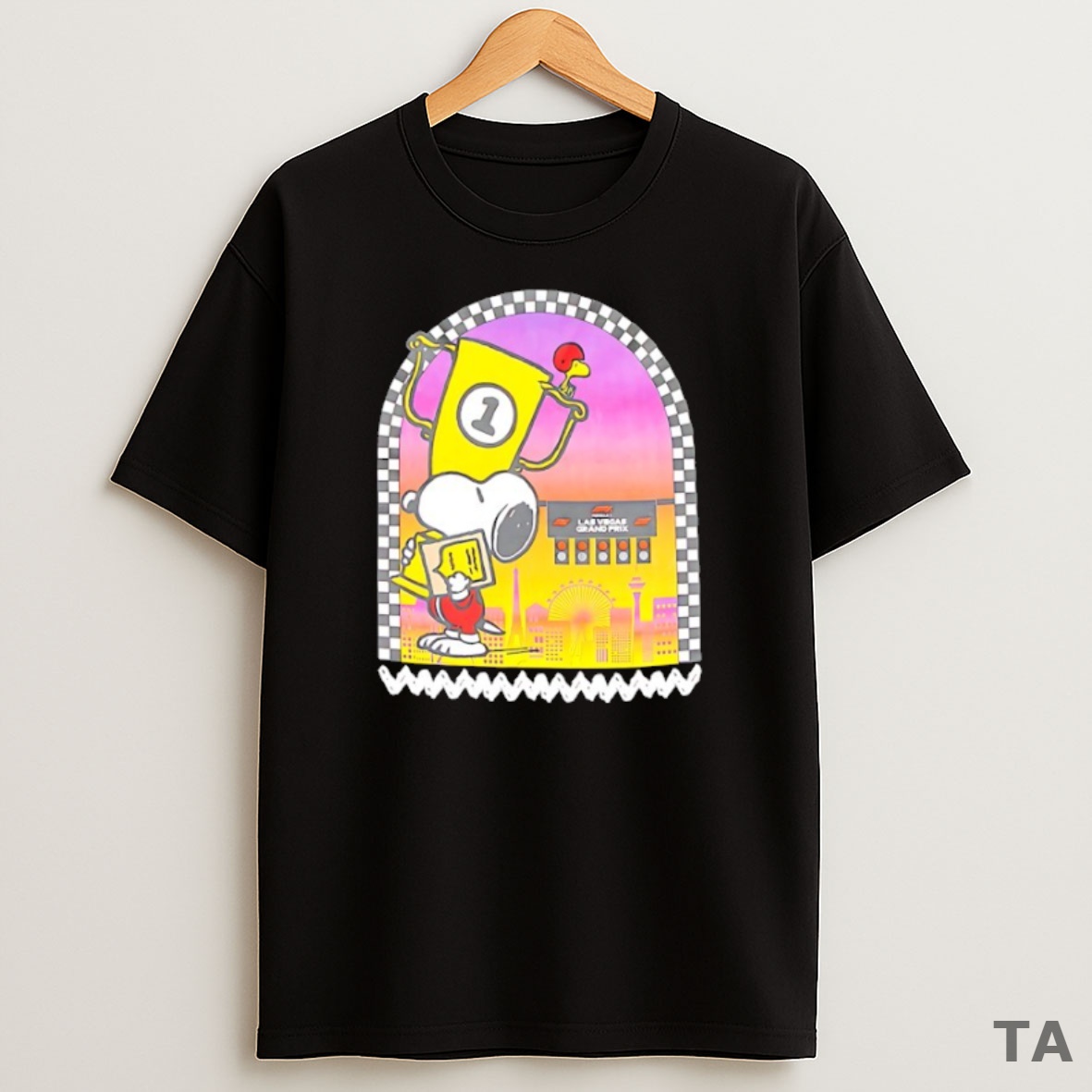 Top Formula 1 X Peanuts Las Vegas Grand Prix Full House Sweatshirt Tee