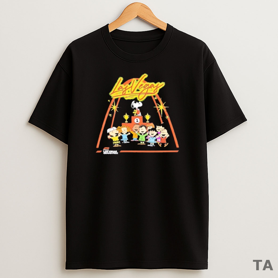 Top Formula 1 X Peanuts Las Vegas Grand Prix Podium Sweatshirt Tee