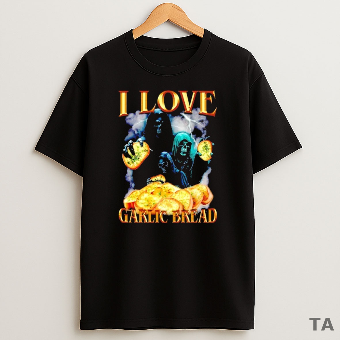 Top I Love Garlic Bread Sweatshirt Tee