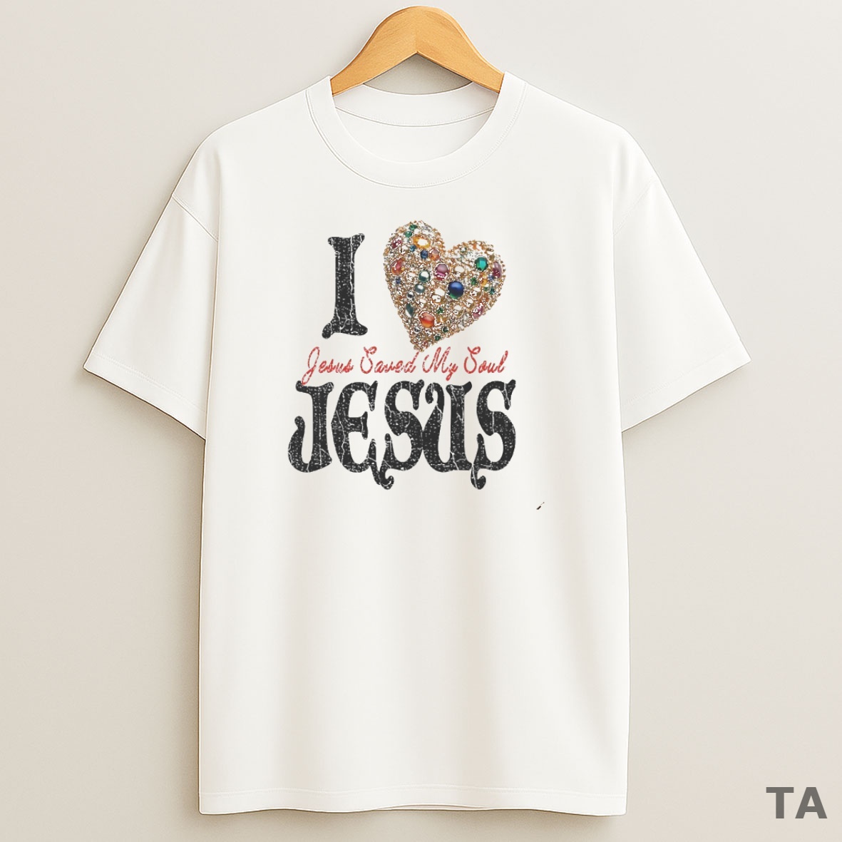 Top I Love Saved My Soul Jesus Circle Sweatshirt Tee