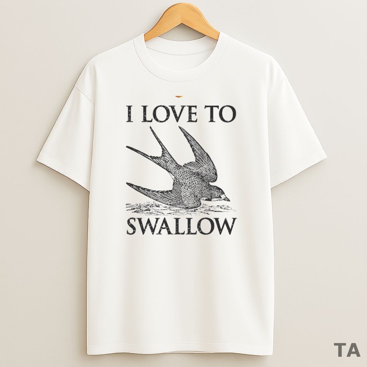 Top I Love To Swallow Circle Sweatshirt Tee