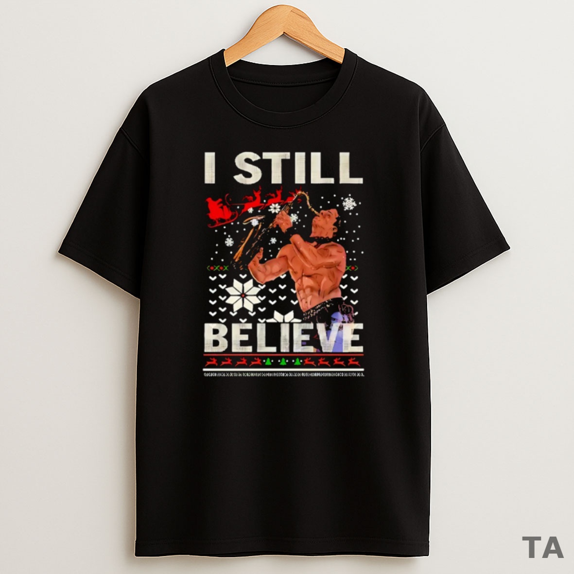 Top I Still Believe Ugly Christmas Sweatshirt Tee