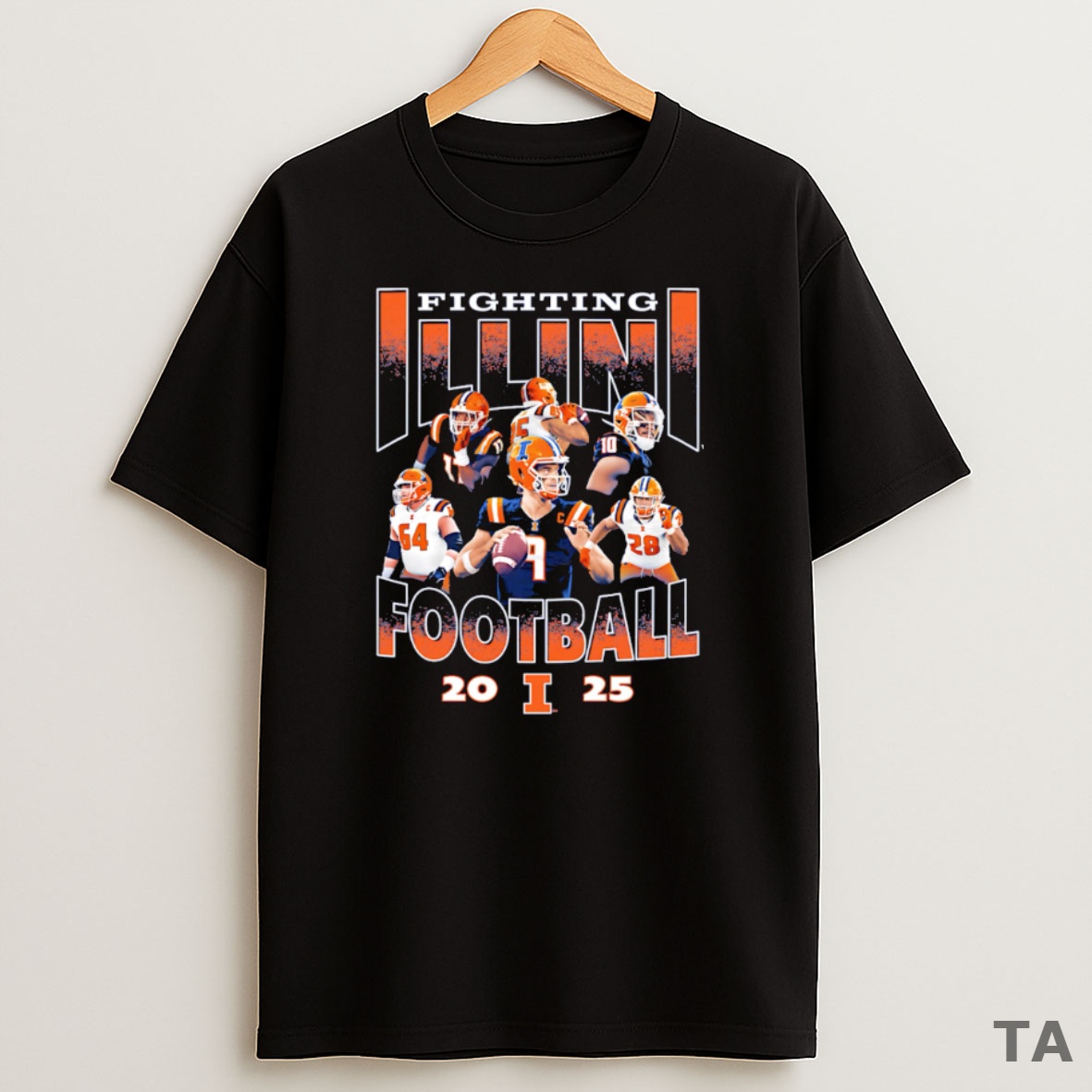 Top Illinois Football Captains 2025 Sweatshirt Tee