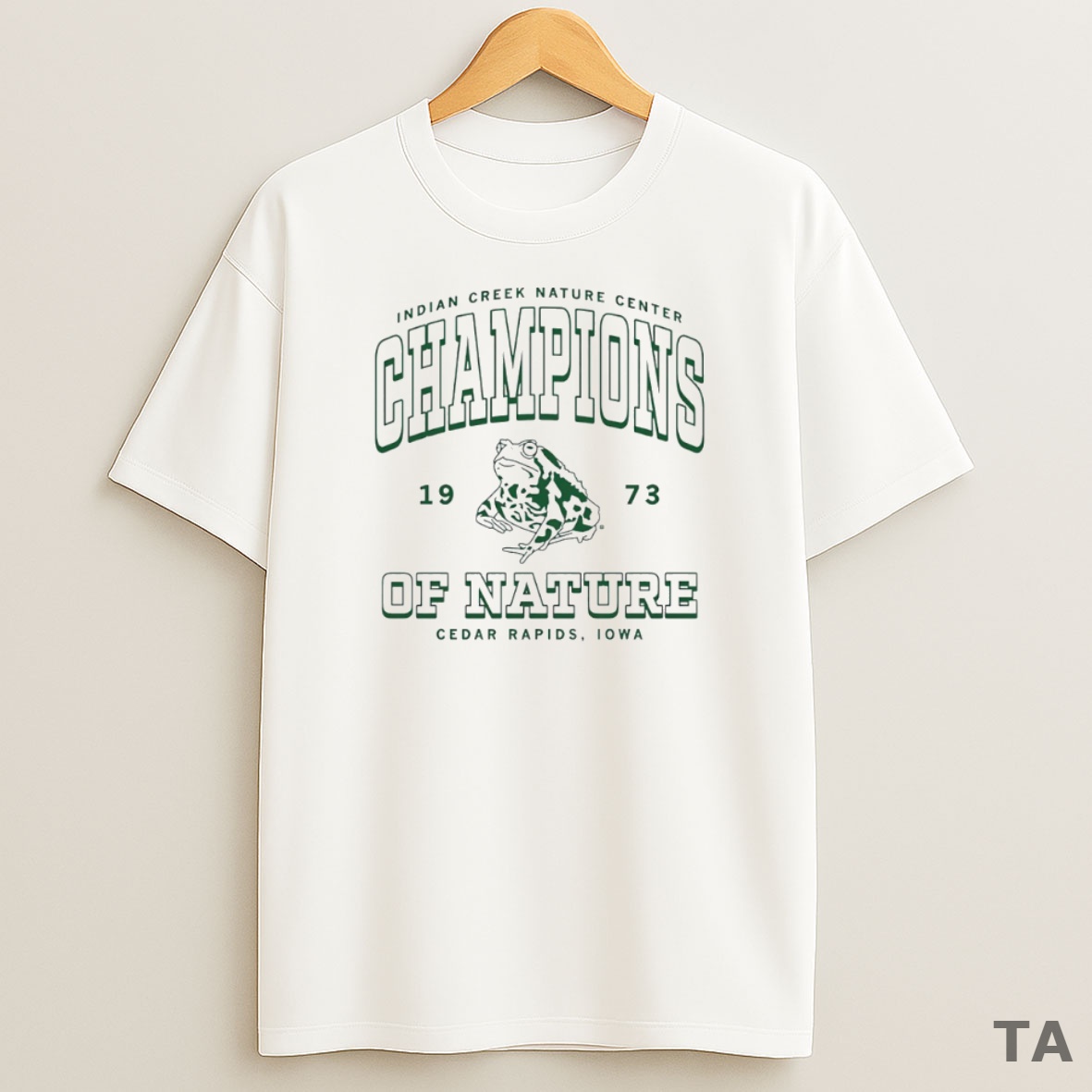 Top Indian Creek Nature Center Champions Of Nature 1973 Circle Sweatshirt Tee