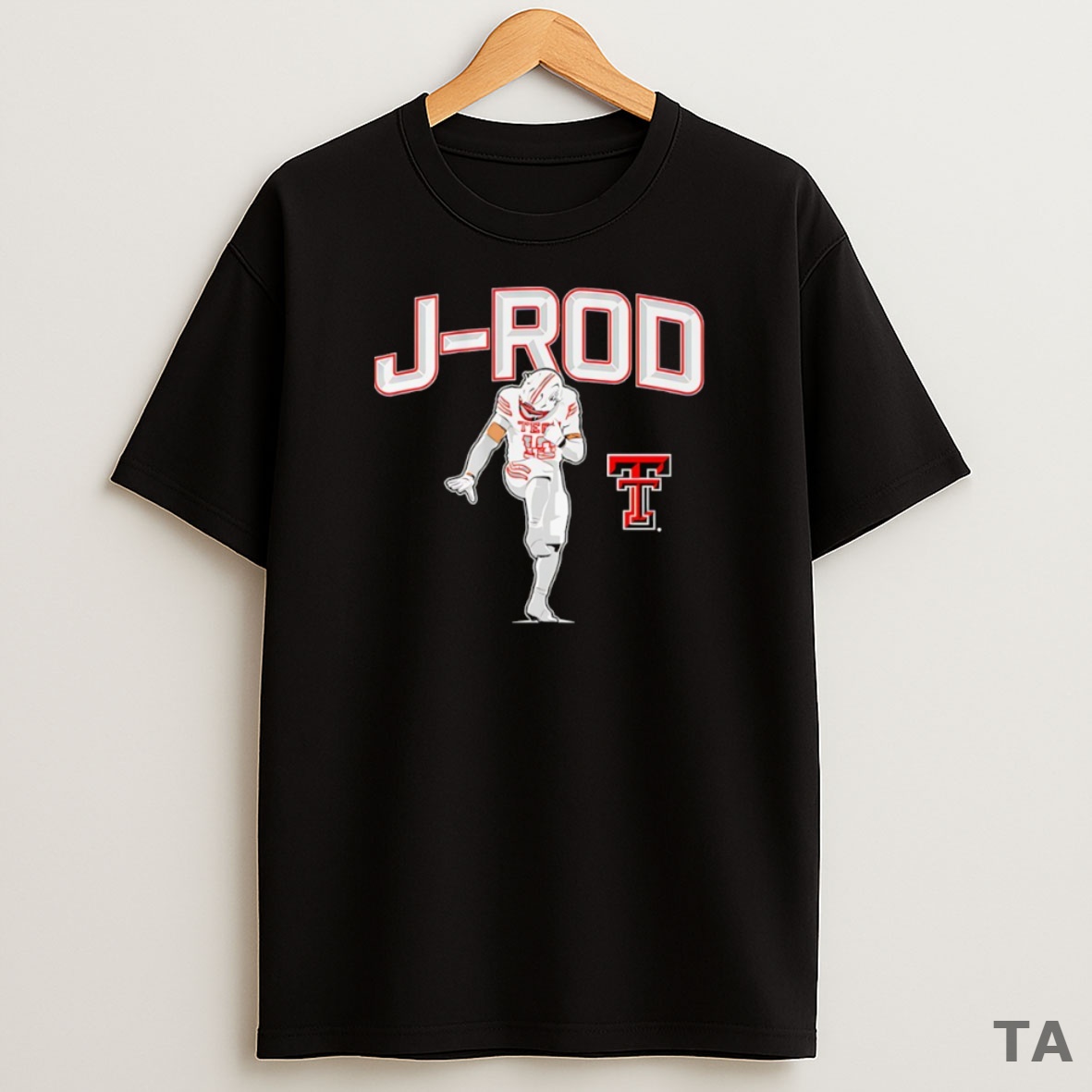 Top Jacob Rodriguez J Rod Texas Tech Red Raiders Football Sweatshirt Tee