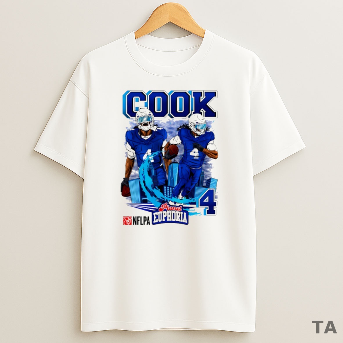Top James Cook 4 Buffalo Bills Football Skyline Comic Circle Sweatshirt Tee