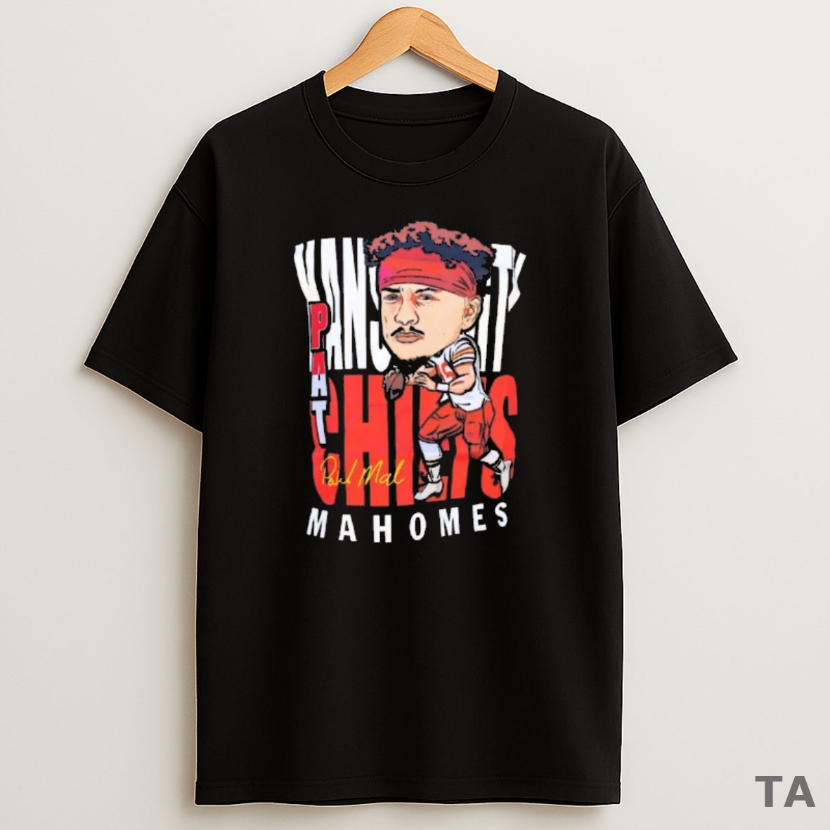 Top Kansas City Chiefs Patrick Mahomes Nil Caricature Signature Sweatshirt Tee
