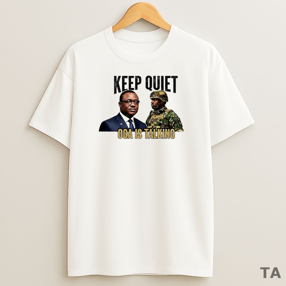Top Keep Quiet Oga Is Talking Sweatshirt Tee