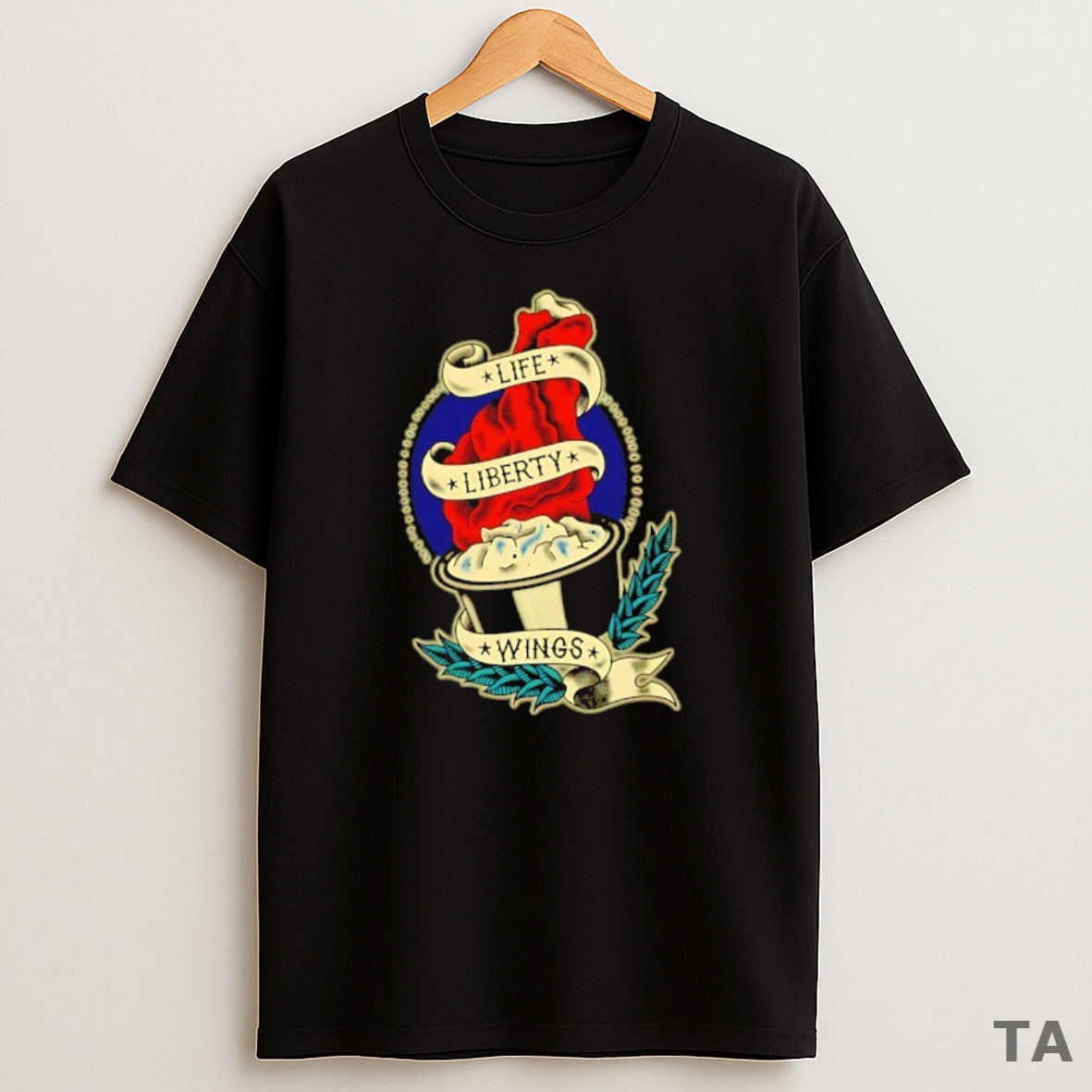 Top Life Liberty Wings Sweatshirt Tee