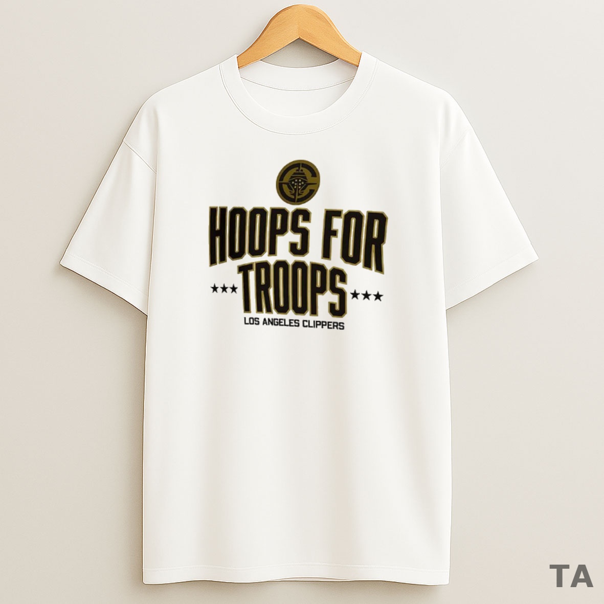 Top Los Angeles Clippers Hoops For Troops Sweatshirt Tee