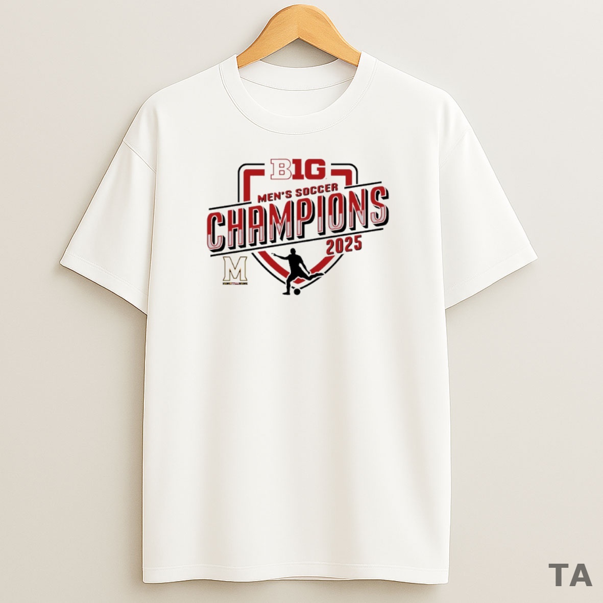 Top Maryland Terrapins 2025 Big Ten Mens Soccer Regular Season Champions Circle Sweatshirt Tee