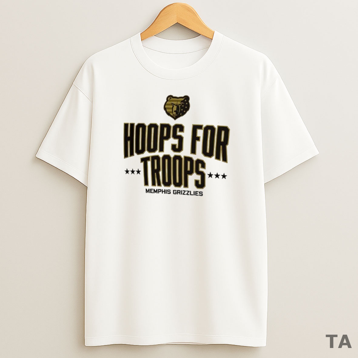 Top Memphis Grizzlies Hoops For Troops Sweatshirt Tee