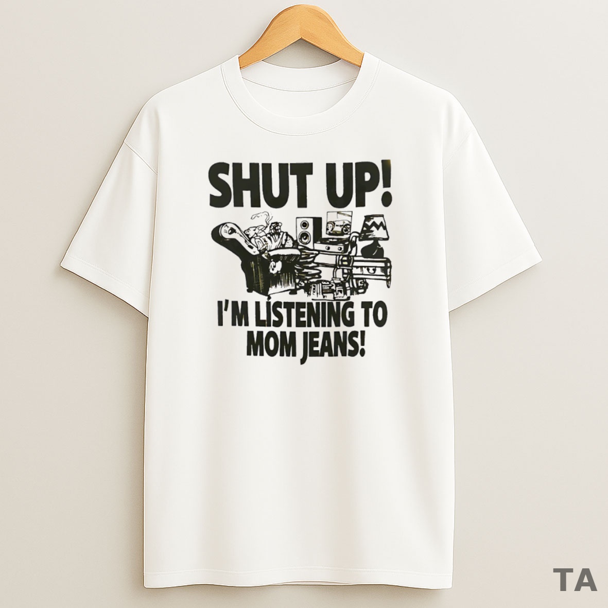 Top Mom Jeans Shut Up Im Listening To Mj Sweatshirt Tee